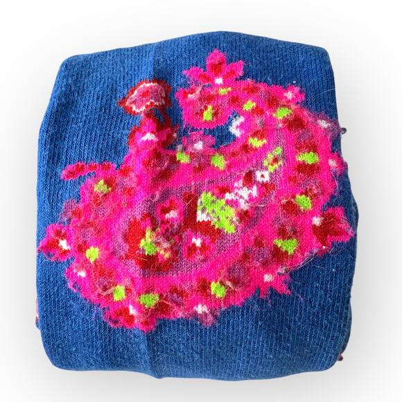 Oilily Ruffled Organic Sweat Dress and Jacquard Tights, Size 104 ( 4T), Blue - Picture 15 of 16